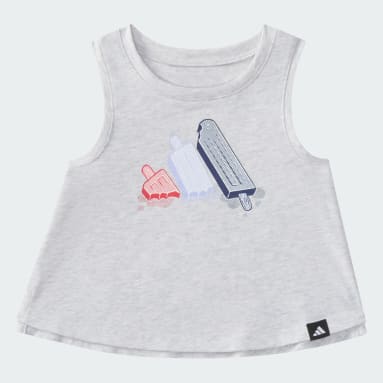 adidas Two-Piece Waist Heather Tank & 3-Stripes Skort Set