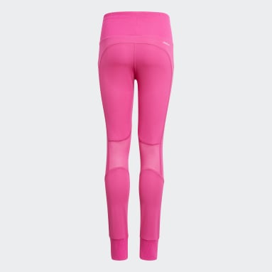 Youth 8-16 Years Yoga Pink AEROREADY High-Rise Comfort Workout Yoga Tights
