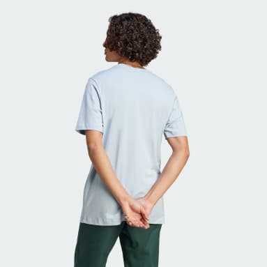남성 sportswear Blue 에센셜 싱글 저지 엠브로이더드 스몰 로고 티