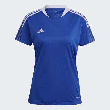Camiseta entrenamiento Tiro 21 Azul Mujer Fútbol