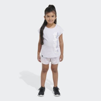 Children Sportswear Multi TEE WVN AOP SHORT SET