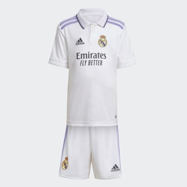 Kids Football White Real Madrid 22/23 Home Mini Kit