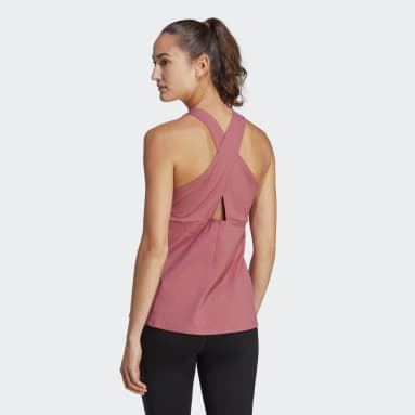 adidas Womens Yoga Studio Tank Purple XL