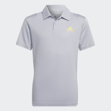 Youth Tennis Grey Club Tennis Polo Shirt