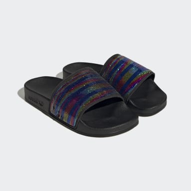 Ojotas color negro Cuotas sin inter s adidas Argentina