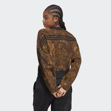 Sudadera Future Icons 3 bandas Marrón Mujer Sportswear