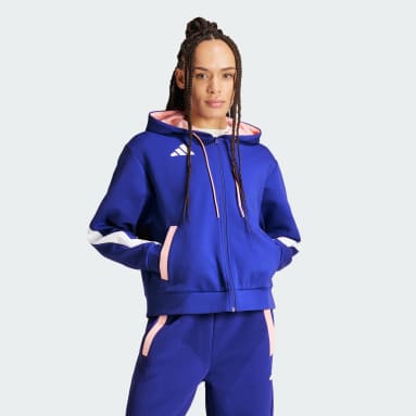 Blue and gold hoodie online