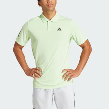 Muži Tenis zelená Polokošile Club 3-Stripes Tennis