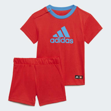 adidas x Classic LEGO® Tee and Shorts Sett Rød