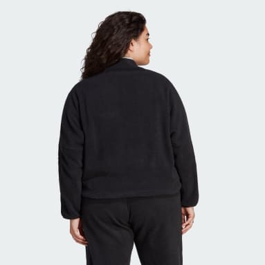 Women's Sportswear Black Tiro Half-Zip Fleece Sweatshirt (Plus Size)