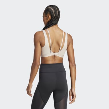 Sujetador Powerimpact Luxe Medium-Support Marrón Mujer Gimnasio Y Entrenamiento