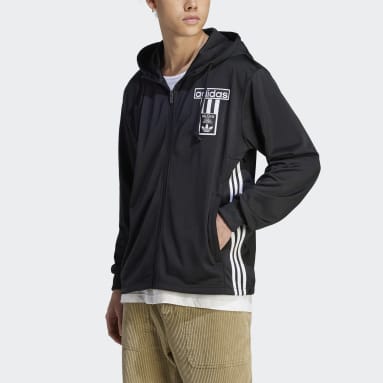 adidas Originals 3 STRIPES HOODY - Sweat à capuche - black/noir