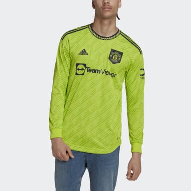 Muži Futbal zelená Dres Manchester United 22/23 Long Sleeve Third Authentic
