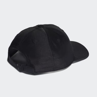 Frauen Fitness & Training Satin Baseball Kappe Schwarz