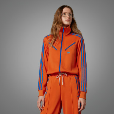 Ženy Originals oranžová Tepláková bunda Adicolor 70s Montreal