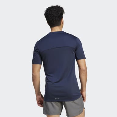 Mænd Fitness Og Træning Blå Designed 4 Training HEAT.RDY HIIT Training T-shirt