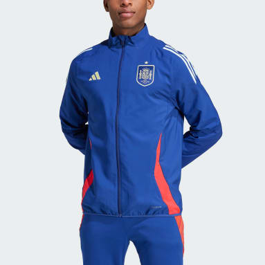 Blue and discount white adidas tracksuit