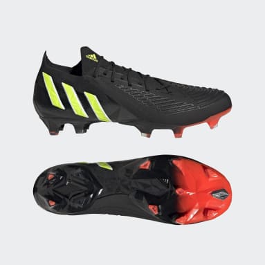 Football Black Predator Edge.1 Low Firm Ground Boots