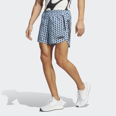 Shorts adidas x Marimekko Run Icons 3-Stripes Azul Homem Running