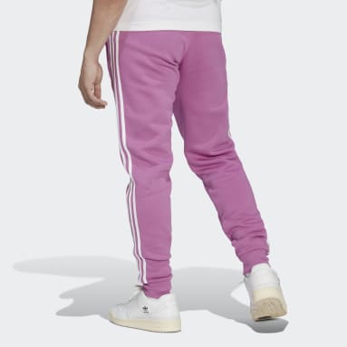 Men Originals Purple Adicolor Classics 3-Stripes Pants