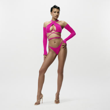 Women Originals Pink Crisscross Swim Top