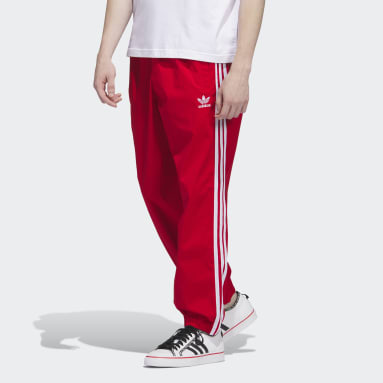 Men Lifestyle Red Woven Pants