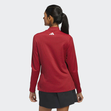 Beyond The Course Two-Tone Mesh Mock Neck Shirt