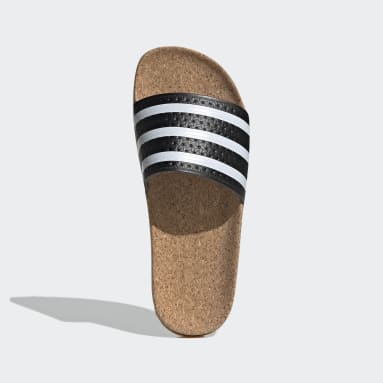 Kvinder Originals Sort adilette Cork sandaler