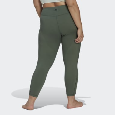 Legging 7/8 adidas Yoga Studio (Grandes tailles) vert Femmes Entraînement