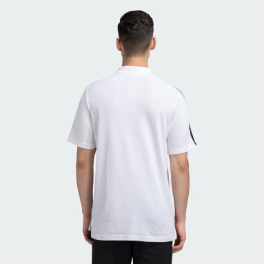 Men Training White 3 STRIPES PIQUE POLO SHIRT