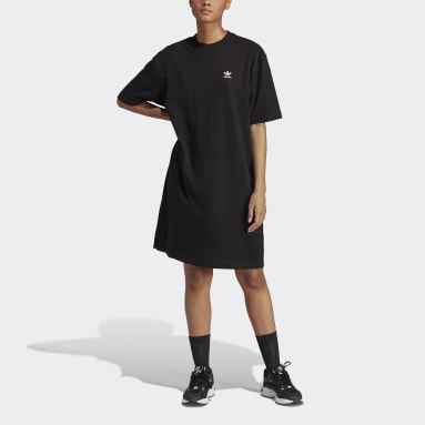 Women originals Black 아디컬러 클래식 빅 트레포일 티 드레스