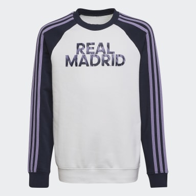Real Madrid Crew Sweatshirt Bialy