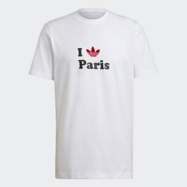 Originals Paris Trefoil T-Shirt Weiß