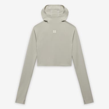 Fear of God Athletics Womens Base Layer Crop Hoodie