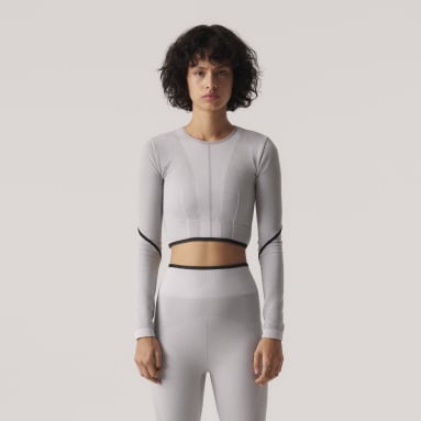 Women Training Grey adidas by Stella McCartney TrueStrength Long Sleeve Top