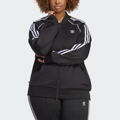 Γυναίκες Originals Μαύρο Adicolor Classics SST Track Jacket (Plus Size)