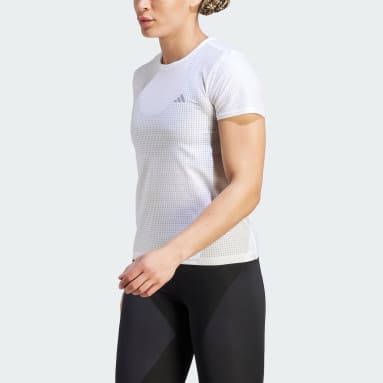 Women Running White 패스트 러닝 티