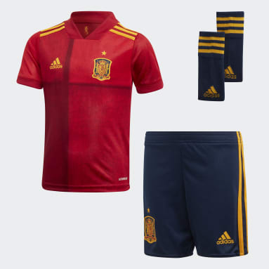 Mini kit Espagne Domicile Rouge Enfants Football