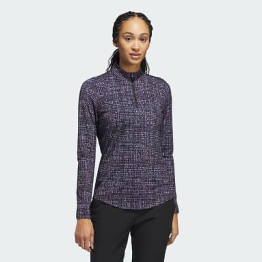 Top Ultimate365 Printed Quarter Zip Mock