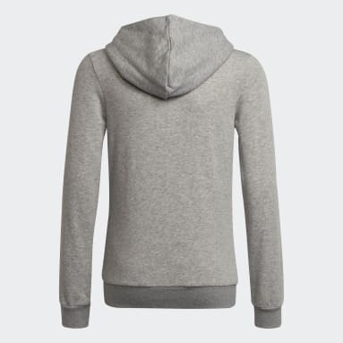 Mädchen Sportswear adidas Essentials Kapuzenjacke Grau