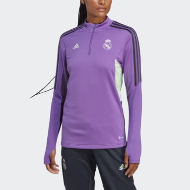 Sudadera cuello redondo Real Madrid Designed for Gameday - Violeta adidas