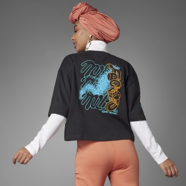 Polo Corto Always Original Oversized Negro Mujer Originals