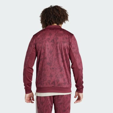 Männer Freizeit FC Bayern München LFSTLR Trainingsjacke Weinrot