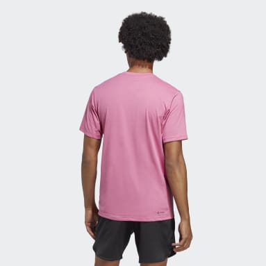 Camiseta de Entrenamiento Train Essentials Feelready Logo Rosa Hombre Training