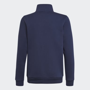 Barn Originals Blå Adicolor Half-Zip Sweatshirt