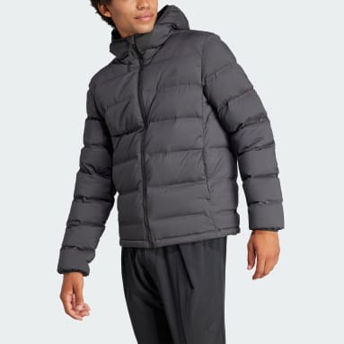 Casaco de Penas com Capuz Helionic Preto Homem Sportswear