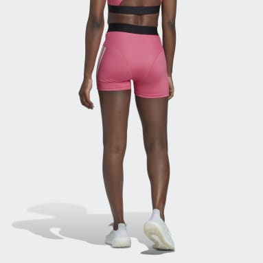 Cuissard Hyperglam 3-Stripes Rose Femmes Fitness Et Training