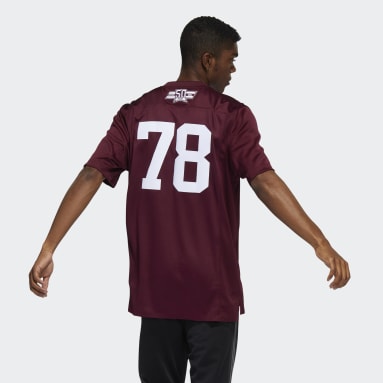 Men's Football Red Mississippi State ‘Dowsing X Bell: 50 Years’ Jersey
