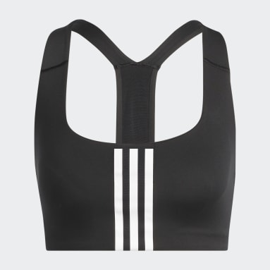 adidas Performance POWER - Sports bra - black/white/black 