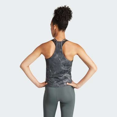 Canotta Train Essentials AOP Flower Tie-Dye Grigio Donna Fitness & Training
